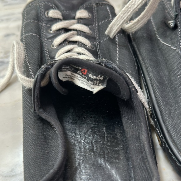 Auri Men’s size us 11 44 Eur Black Canvas Leather Toe Sneakers - Picture 5 of 8